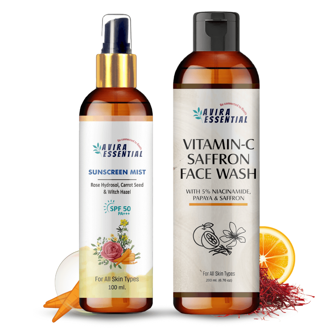 Sunscreen Mist SPF 50 & Vitamin 'C' Saffron Face Wash