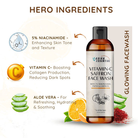 Sunscreen Mist SPF 50 & Vitamin 'C' Saffron Face Wash