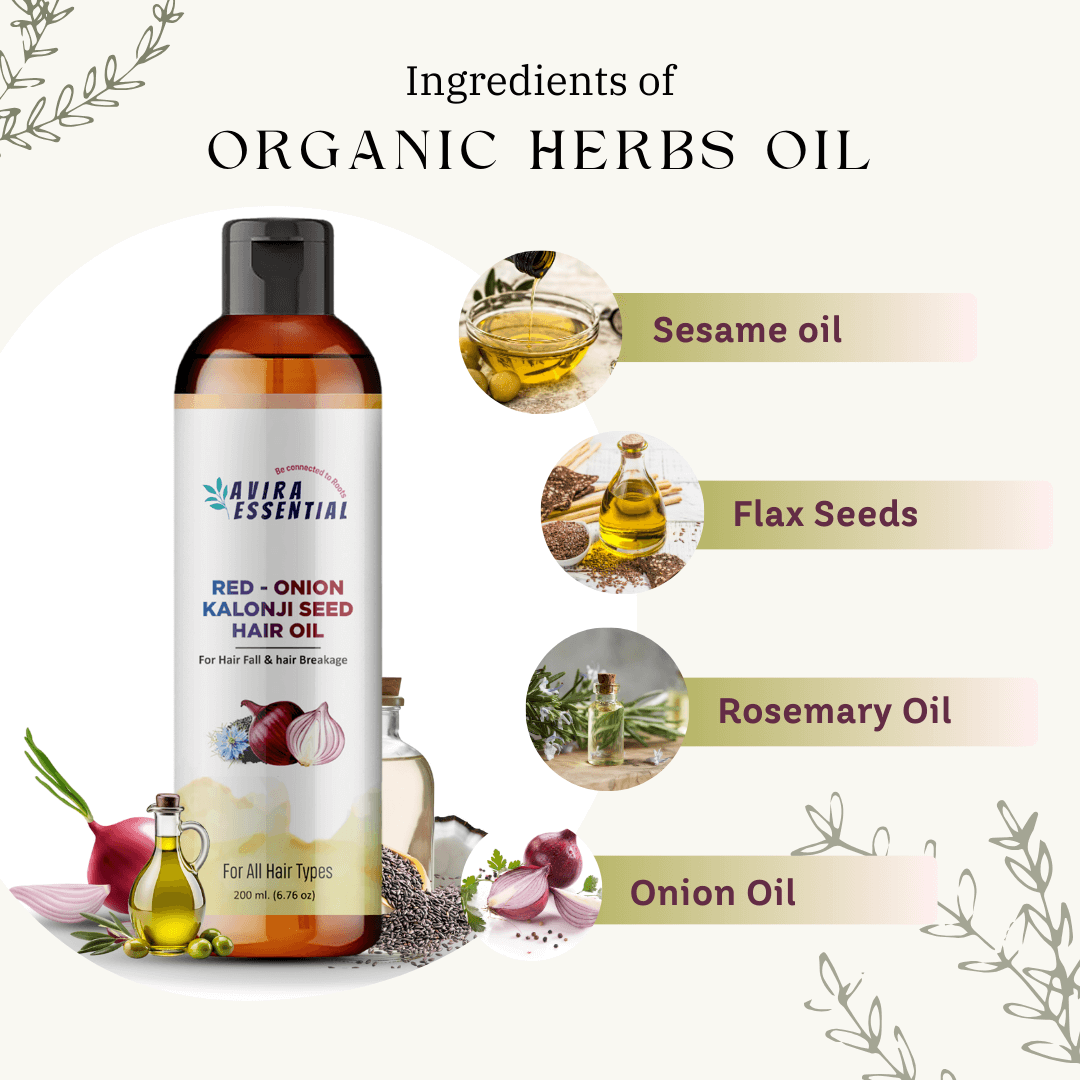 Red Onion – Kalonji Seed Hair Oil