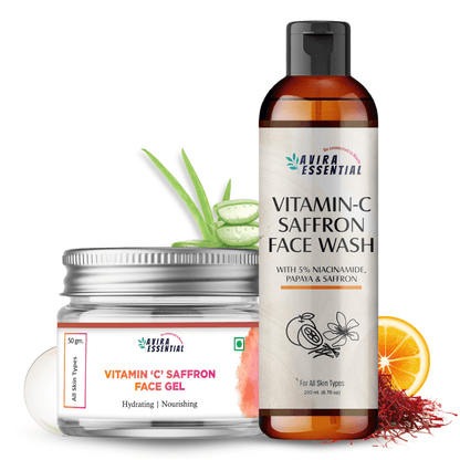 Vitamin 'C' Saffron Face Wash & Vitamin 'C' Saffron Face Gel