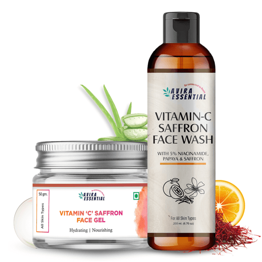 Vitamin 'C' Saffron Face Wash & Vitamin 'C' Saffron Face Gel